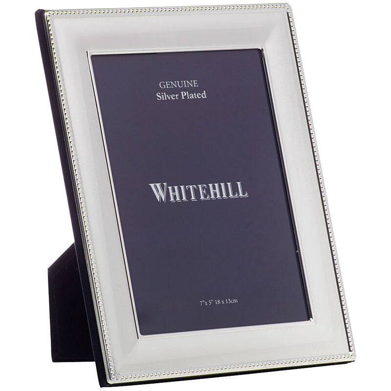 Whitehill Silver Plate Bead Frame 7" x 5" image number 0
